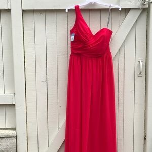Formal, floor length dress (color Pomegranate)